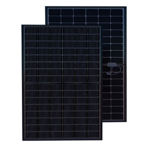Solarever USA 450W N-Type Bifacial Dual Glass Full Black Solar Panel | SE-182*105-450M-96-BD
