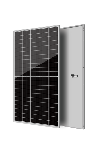 ZNShine Solar ZXM8-GPLDD132-705 705W bifacial double-glass solar panel - front and back view