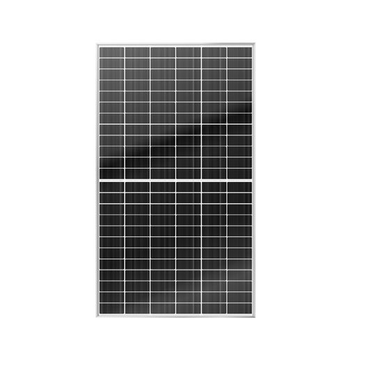 Solar panel with grid pattern on a white background