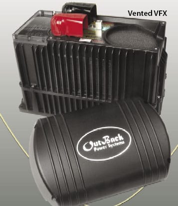 Outback VFXR3524A Off Grid/Grid Tie Inverter Charger, 3500 Watt, 24 Volts 120 VAC/60 Hz Vented