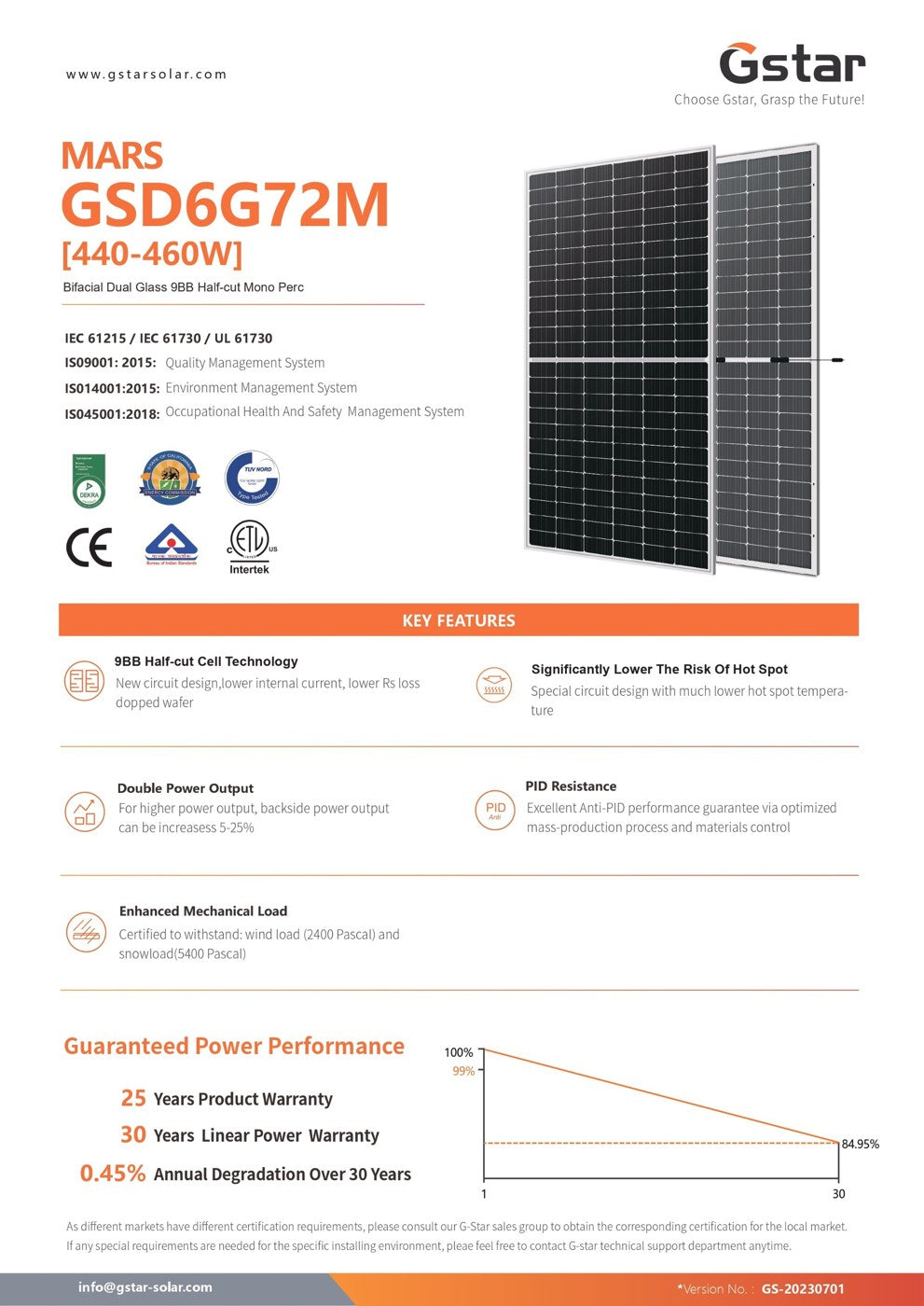 G-STAR GSD6G72M-440WT