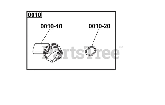 Briggs and Stratton Diagnostic Cable for 30kW LC - 6908 (kit diagram)