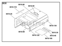Briggs and Stratton Front Enclosure Panel PP13kW - 6910 (kit diagram)