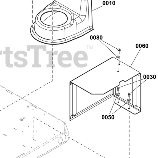 Briggs and Stratton Control Corner Enclosure Panel PP13kW - 6911 (enclosure diagram callout)