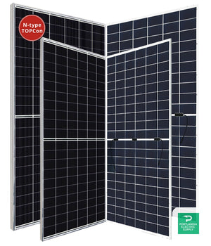 Canadian Solar 132 TOPCon BF Black/Silver 710w Solar Panel - CS7N-TB-AG-710
