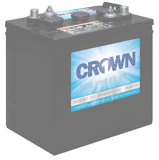 Crown AGM 660 Ah 24 VDC 15,840 Wh (12) Battery Bank