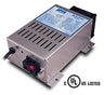 IOTA DLS-27/25, 24 volt 25 amp regulated battery charger/supply — side angle