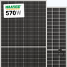 Waaree 570W Solar Panel 144 Cell N-Type Bifacial Dual Glass BIN-08-570 Assembled in USA Wholesale 33 panels per pallet