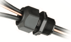 HEYCO Liquid Tight Cordgrip Cable Gland for (2) Enphase Q Cable 3/4" — side angle