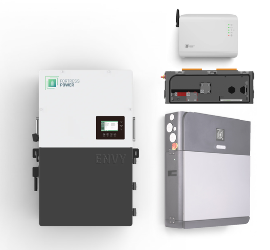 Fortress Power Bundle - Envy 12kW - eForce 9.6 kWh - eWay and Base - Guardian Gateway (Extended Warranty)