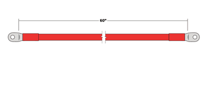 2/0 - 60" UL Cable (Red)