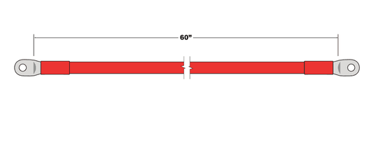 2/0 - 60" UL Cable (Red)