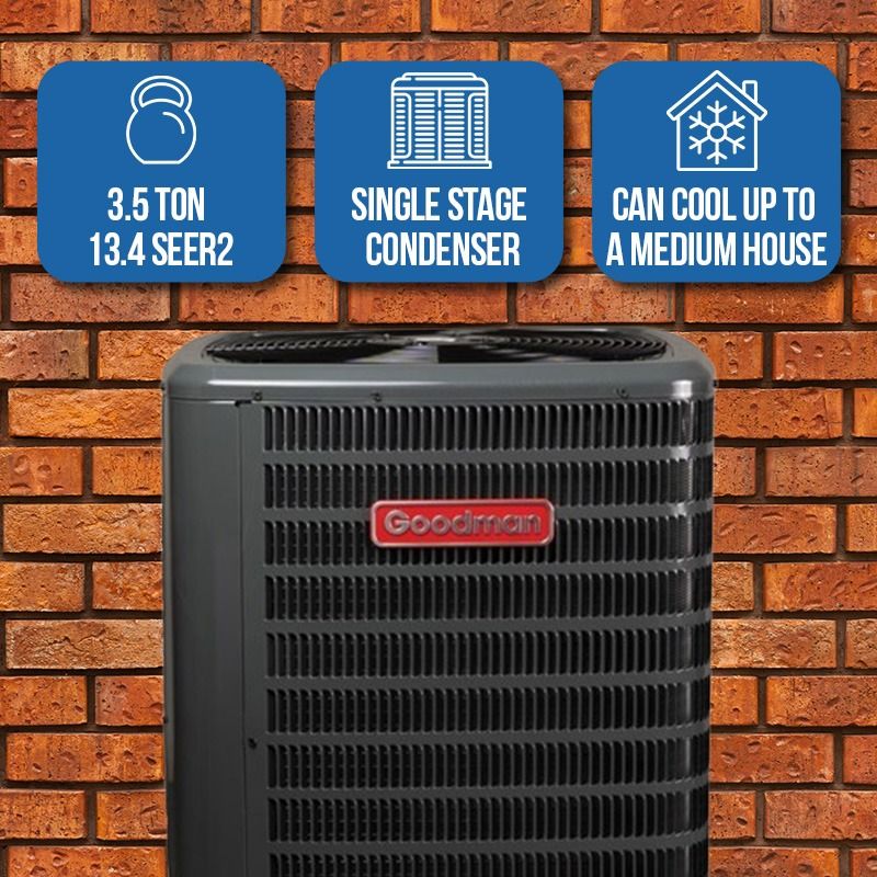 Goodman 13.4 Seer2 Split System Air Conditioner Single Stage (R-32) Replaces GSXN3 - GLXS3BN4210, view 5