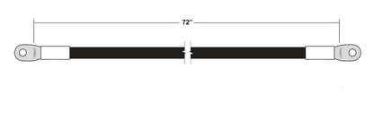 2/0 - 72" UL Cable (white)