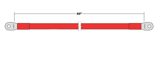 4/0 - 60" UL Cable (Red)