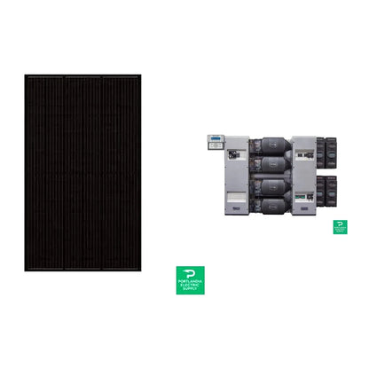 8.55 kW Grid Tied Battery Backup Solar System with Outback Radian and 30x SolarWorld 285 Panels