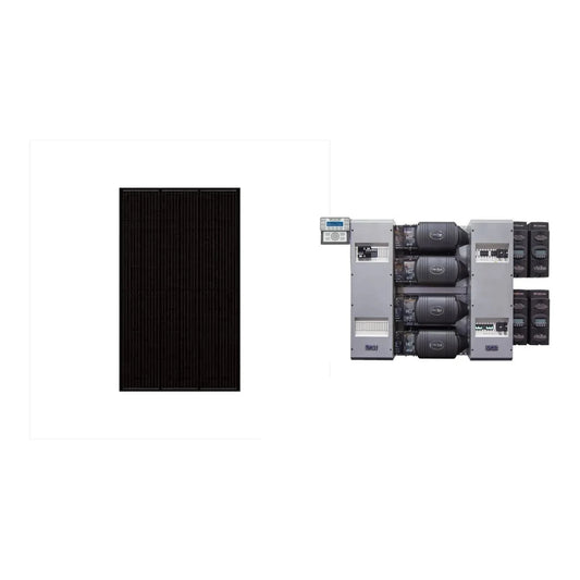 8.55 kW Grid Tied Battery Backup Solar System with Outback Radian and 30x SolarWorld 285 Panels