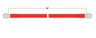 4/0 - 48" UL Cable (red)