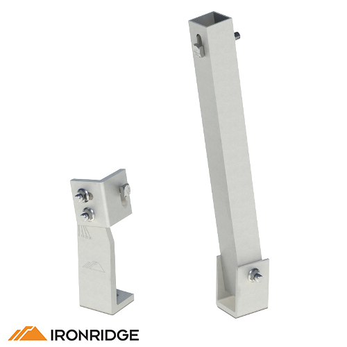 IronRidge Fixed Tilt Leg Kit 15 inch Mill for Tilt Mount