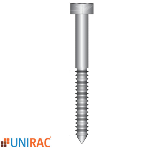 Unirac Roof Attachment Lag Bolt 5/16x3-1/2 in. Stainless Steel