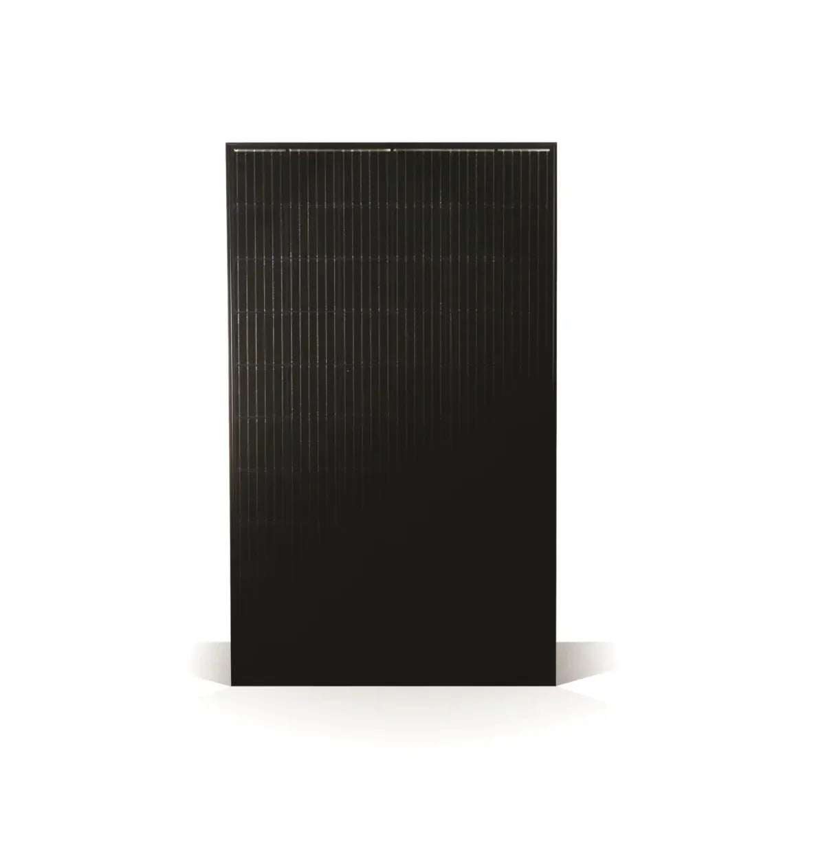 Mission Solar 385W solar panel black frame on white background