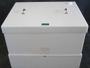 Radiant Solar Technology HDPE Battery Enclosure for 8 L-16s (with drain) Battery Enclosure