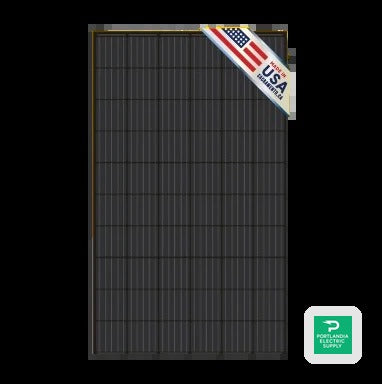 Solar4America 330Watt 60 Cells BoW Monocrystalline 35mm Black Frame Solar Panel - S4A-US330B — side angle