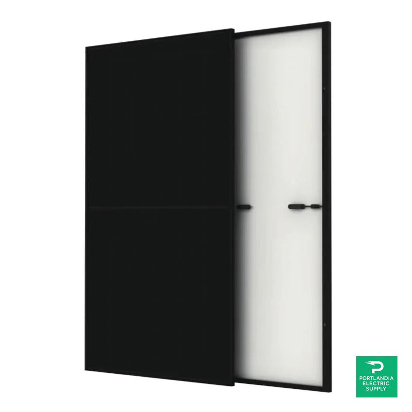 Trina Solar Residential Module 365W Black On Black 132 Half-cell Mono Solar Panel - TSM-365-DE06X.05(II) — front view