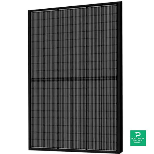 SUNMAC 405W Black On Black 108 Half-cell Mono Solar Panel - SM405-M754SH-BB