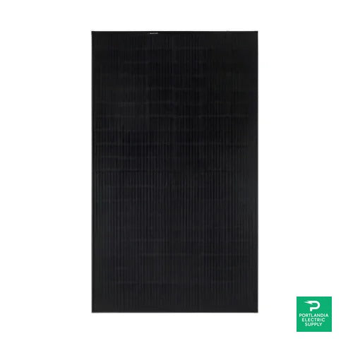 REC N-Peak 2 Black 370W Solar Panel - REC370NP2 — front view