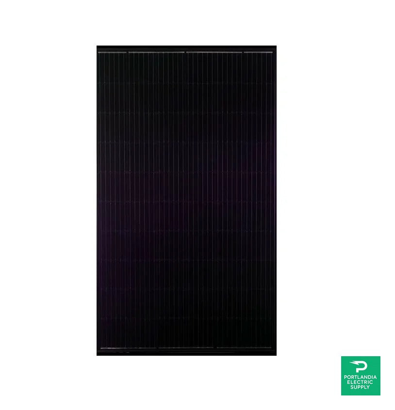 Mission Solar 340W Black On Black 60 Cell Mono Solar Panel - MSE340SX5T — front view