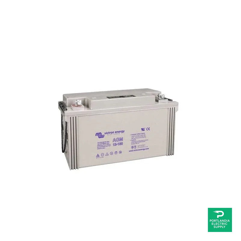 Victron 12V/130Ah Gel Deep Cycle Battery - BAT412121104 — front view