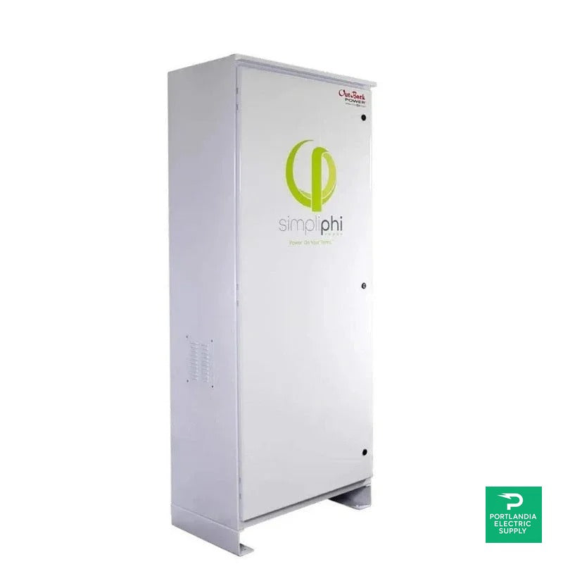 Simpliphi AccESS w/ 4 x PHI 3.5 kWh Batteries & 2 x CC - A-4PHI-2CC-OB — front view