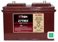 Trojan Flooded Battery 12V 105Ah @ 20Hr Group 27 Wingnut Terminal - 27TMX