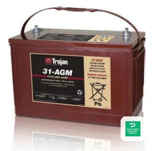 TROJAN 100AH 12V AGM Battery - 31-AGM