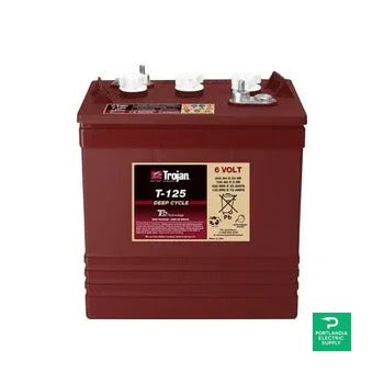 Trojan 240AH 6V Flooded Battery - T125
