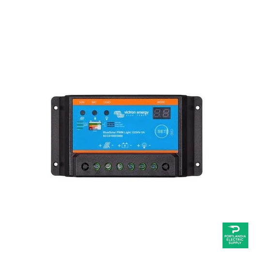 Victron BlueSolar PWM-Light 12/24V-5A Charge Controller - SCC010005000