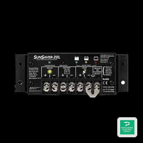 Morningstar Sunsaver PWM Charge Controller - SS-20L-24V 20A 24VDC