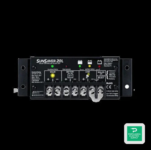 Morningstar Sunsaver 6A 12VDC PWM Charge Controller - SS-6L-12V