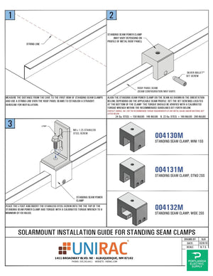 Unirac SEAM CLMP WID 2SS - 004132M