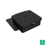 Quick Mount The roof-mount JayBox comes with a JayBox a flashing and two deck screws. - QM-JBX-RF02-B1 — front view