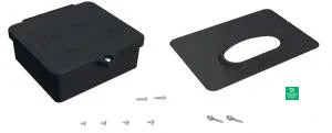 Quick Mount The roof-mount JayBox comes with a JayBox a flashing and two deck screws. - QM-JBX-RF01-B1