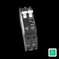 Outback Power 20 Amp 120 / 240 VAC Dual Pole DIN Mount Breaker - DIN-20D-AC