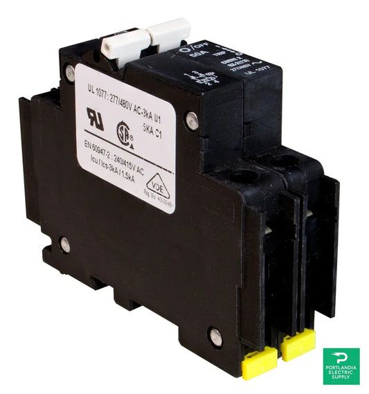 Mindnite Solar 35A 120VAC 2-pole Din Rail Mount breaker - MNEAC35-2P