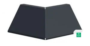 IronRidge Contour Black Trim Outer Corner Cap - CTR-OUT-01-B1