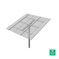 DPW Solar PLP Top-of-pole Mount For 8 Type-g Modules 6" Pipe - TPM8-G