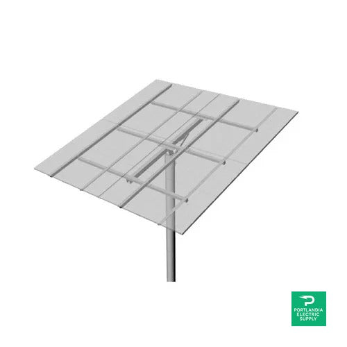 DPW Solar PLP Top-of-pole Mount For 8 Type-g Modules 6" Pipe - TPM8-G