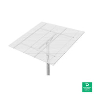 DPW Solar PLP Top-of-pole Mount For 6 Type-g Modules 6" Pipe - TPM6-G