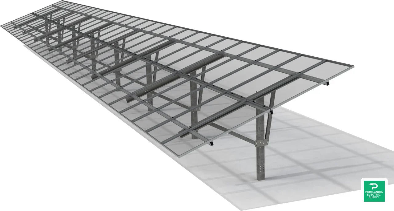 Unirac GFT 166' (14') Mill Ground Tilt Rail - 411166m