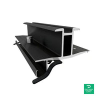Ironridge 40mm Black FX Rail-Less Bridge - FX RAIL-LESS FX-BRIDGE-40MM-B